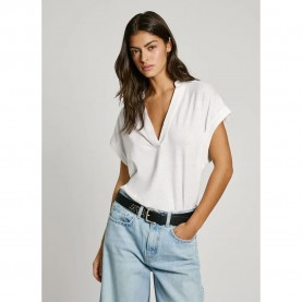 Тениска Pepe jeans Maeve short sleeve T-shirt - White (White) тениска,мъжки,тениски,дамски,тениски,pepe,jeans,maeve,short,sleeve,t,shirt,white,(white)