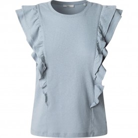 Тениска Pepe jeans Miley sleeveless T-shirt - Blue (Dazed Blue) тениска,дамски,тениски,pepe,jeans,miley,sleeveless,t,shirt,blue,(dazed,blue)