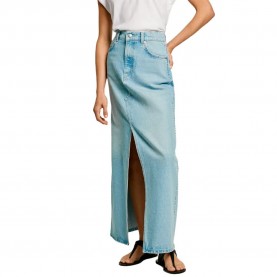 пола,дамски,поли,и,рокли,pepe,jeans,maxi,long,skirt,blue