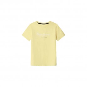 тениска,детски,тениски,pepe,jeans,new,art,short,sleeve,t,shirt,yellow,(sorbet,lemon,yellow)