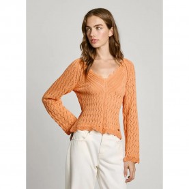 блуза,дамски,пуловери,дамски,плетени,дрехи,pepe,jeans,olya,sweater,orange