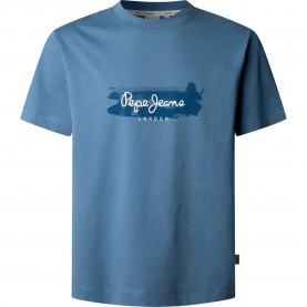Тениска Pepe jeans Picthon short sleeve T-shirt - Blue (Steel Blue) тениска,мъжки,тениски,pepe,jeans,picthon,short,sleeve,t,shirt,blue,(steel,blue)