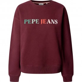 блуза,дамски,блузи,pepe,jeans,reagan,sweatshirt,bordeaux,red,(red)