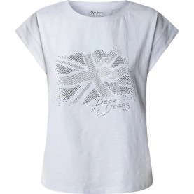 тениска,дамски,тениски,pepe,jeans,rolene,short,sleeve,t,shirt,white,(white)