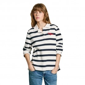блуза,дамски,блузи,pepe,jeans,rhonda,sweatshirt,dulwich,blue,(white)