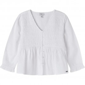 риза,с,дълъг,ръкав,детски,ризи,pepe,jeans,ruth,long,sleeve,shirt,white