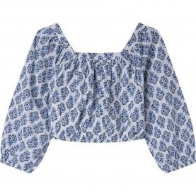 риза,с,дълъг,ръкав,детски,ризи,pepe,jeans,sophie,top,long,sleeve,shirt,white