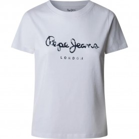 тениска,дамски,тениски,pepe,jeans,val,short,sleeve,t,shirt,white,(white)