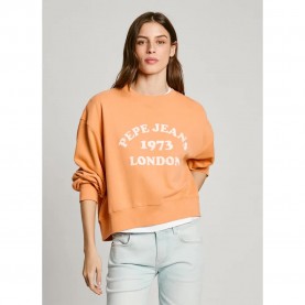 блуза,дамски,блузи,pepe,jeans,venus,sweatshirt,orange,(washed,orange)