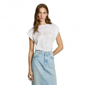 тениска,дамски,тениски,pepe,jeans,vivith,short,sleeve,t,shirt,white