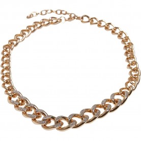 бижутерия,urban,classics,comet,crystal,necklace,golden,(gold)