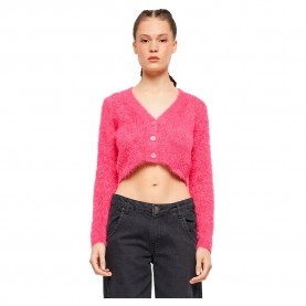 жилетка,дамски,пуловери,дамски,плетени,дрехи,urban,classics,cropped,feather,cardigan,pink