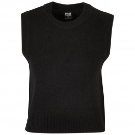 потник,дамски,пуловери,дамски,плетени,дрехи,urban,classics,knit,knitted,vest,black,(black)