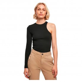 дамски,бодита,urban,classics,organic,stretch,asymmetric,long,sleeve,body,black,(black)