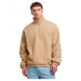 блуза,мъжки,пуловери,urban,classics,oversized,teddy,half,zip,sweater,union,beige,(beige)