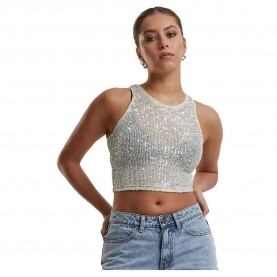 потник,дамски,топове,urban,classics,sequins,cropped,sleeveless,top,white,sand,(grey)