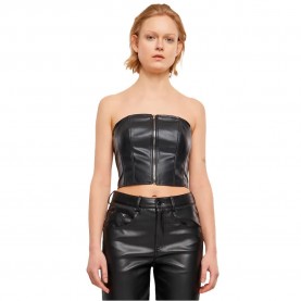 потник,дамски,топове,urban,classics,synthetic,leather,bandeau,sleeveless,top,black,(black)