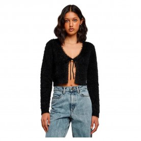 жилетка,дамски,пуловери,дамски,плетени,дрехи,urban,classics,tied,cropped,feather,cardigan,black,(black)