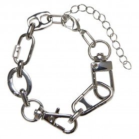 бижутерия,urban,classics,various,fastener,bracelet,silver,(silver)