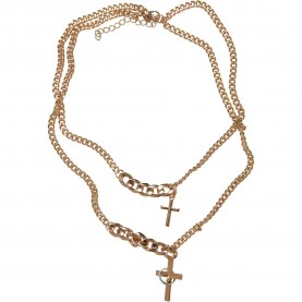 бижутерия,urban,classics,various,chain,cross,necklace,golden,(gold)