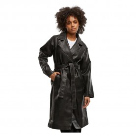 палто,дамски,якета,и,палта,urban,classics,vintage,leather,trench,coat,black