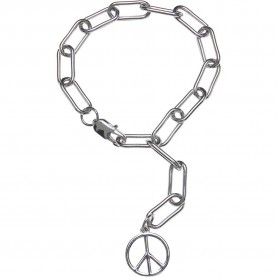 бижутерия,urban,classics,y,chain,peace,pendant,bracelet,silver,(silver)