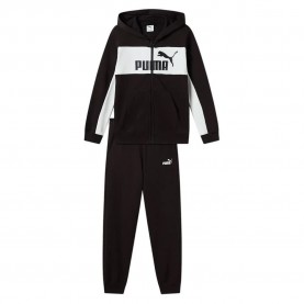 блуза,детски,блузи,puma,ess,block,full,zip,sweatshirt,black