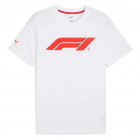 Тениска Puma F1 ESS Logo short sleeve T-shirt - White (Puma White) тениска,мъжки,тениски,дамски,тениски,puma,f1,ess,logo,short,sleeve,t,shirt,white,(puma,white)
