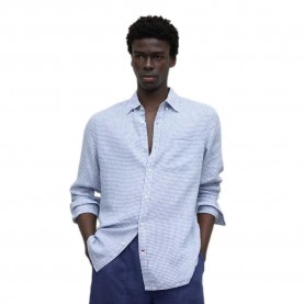 риза,с,къс,ръкав,мъжки,ризи,ecoalf,adan,short,sleeve,shirt,blue