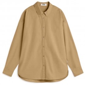 риза,с,дълъг,ръкав,дамски,блузи,дамски,ризи,ecoalf,daria,long,sleeve,shirt,brown,(latte)