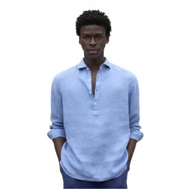 риза,с,къс,ръкав,мъжки,ризи,ecoalf,polino,short,sleeve,shirt,blue