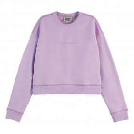 блуза,дамски,блузи,scotch,&,soda,flatlock,loose,fit,sweatshirt,pink