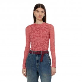 тениска,дамски,тениски,scotch,&,soda,floral,lace,long,sleeve,t,shirt,pink