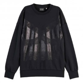 блуза,дамски,блузи,scotch,&,soda,foil,oversized,sweatshirt,black