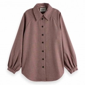 риза,с,дълъг,ръкав,дамски,блузи,дамски,ризи,scotch,&,soda,heritage,long,sleeve,shirt,brown