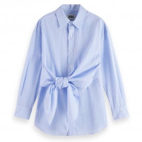 риза,с,дълъг,ръкав,дамски,блузи,дамски,ризи,scotch,&,soda,striped,long,sleeve,shirt,blue