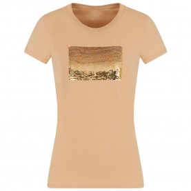тениска,дамски,тениски,armani,exchange,8nytdl,yj73z,short,sleeve,t,shirt,wood,grain,(orange)