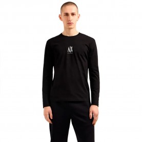 тениска,мъжки,тениски,armani,exchange,xm000364,af12308,long,sleeve,t,shirt,black