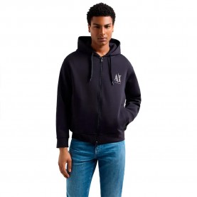 блуза,мъжки,пуловери,armani,exchange,xm000371,af10818,full,zip,sweatshirt,black