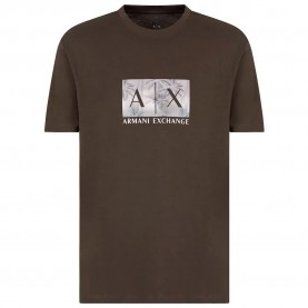 тениска,мъжки,тениски,armani,exchange,xm000555,af10358,short,sleeve,t,shirt,brown