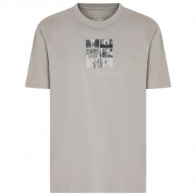 тениска,мъжки,тениски,armani,exchange,xm000565,af10356,short,sleeve,t,shirt,neutral,gray,(beige)