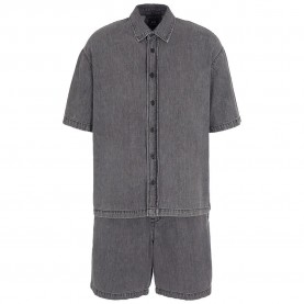 риза,с,къс,ръкав,мъжки,ризи,armani,exchange,xm000622,af14943,short,sleeve,shirt,grey