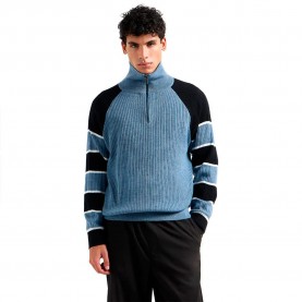 блуза,мъжки,пуловери,armani,exchange,xm000685,af11965,half,zip,sweater,blue