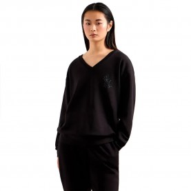 блуза,дамски,блузи,armani,exchange,xw000093,af10804,sweatshirt,black