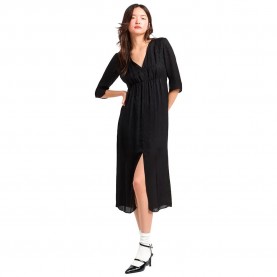 рокля,дамски,поли,и,рокли,armani,exchange,xw000147,af10842,3,4,sleeve,midi,dress,black