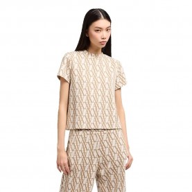 блуза,дамски,блузи,armani,exchange,xw000278,af12057,sweatshirt,iso,woodg,monogram,(beige)