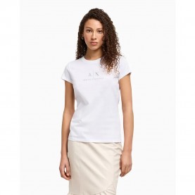 тениска,дамски,тениски,armani,exchange,xw000386,af10354,short,sleeve,t,shirt,white
