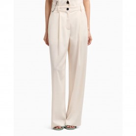 панталони,дамски,панталони,armani,exchange,xw000437,af12749,high,waist,pants,beige