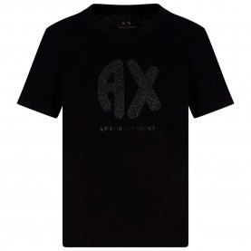 тениска,дамски,тениски,armani,exchange,xw000548,af10359,short,sleeve,t,shirt,black