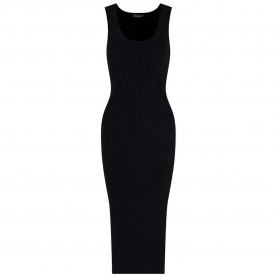 рокля,дамски,поли,и,рокли,armani,exchange,xw000576,af12740,sleeveless,midi,dress,black
